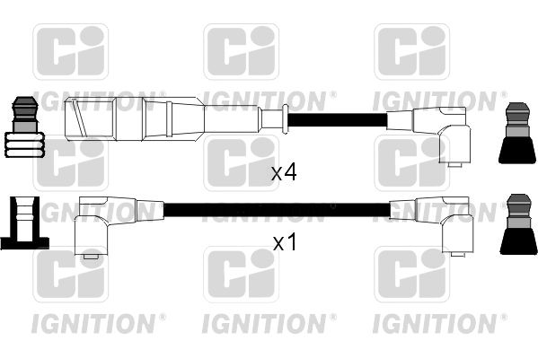 QUINTON HAZELL uždegimo laido komplektas XC463